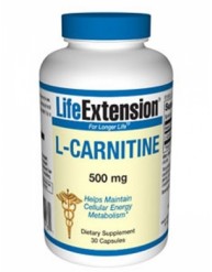 LIFE EXTENSION L-CARNITINE 500MG 30 CAPS